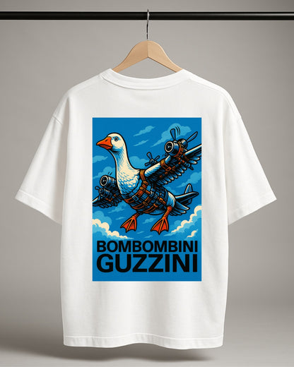Sırt Baskılı "Bombombini Guzzini" Oversize T-Shirt